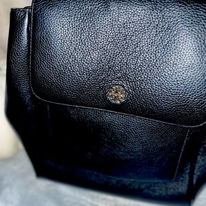 Black Tory Burch Benton leather backpack